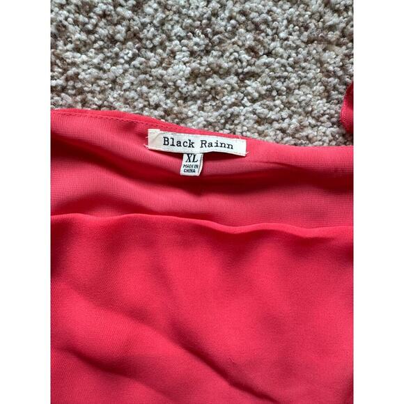 NWT - Black Rainn sleeveless blouse size Women's XL; Orange/Red - Picture 4 of 9